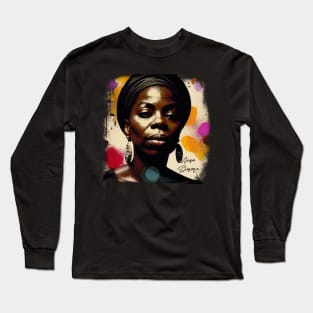 Nina Simone Long Sleeve T-Shirt